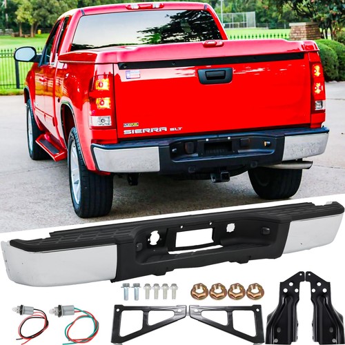Chrome rear step bumper 13 - step, 07-13