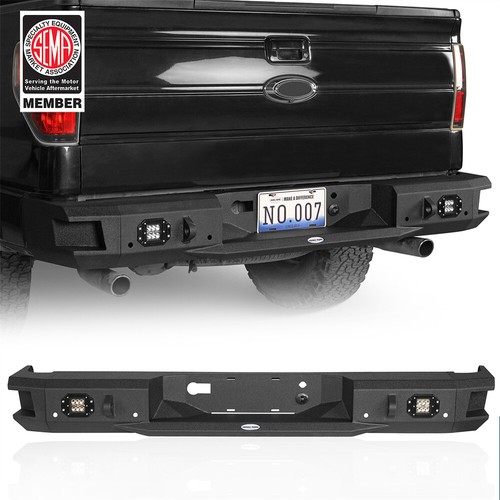 Steel rear back step - bumper, w/